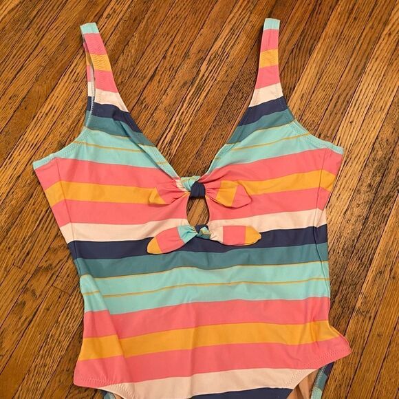 J. Crew stripe one piece bathing suit NWT size 6 - Picture 3 of 3